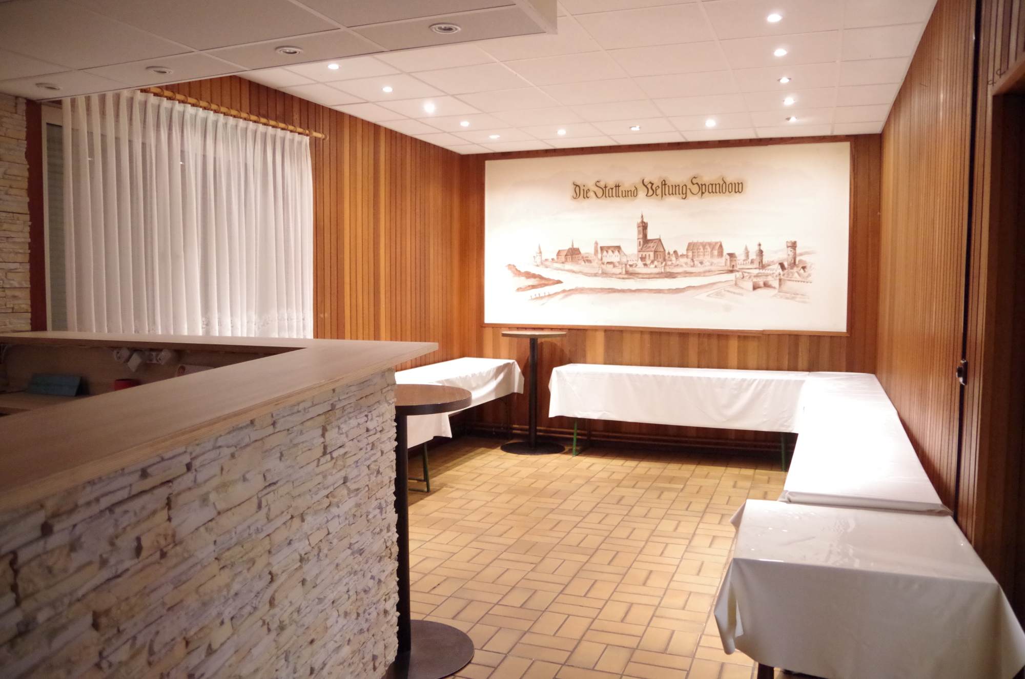 Der kleine Barraum, ideal für Buffets